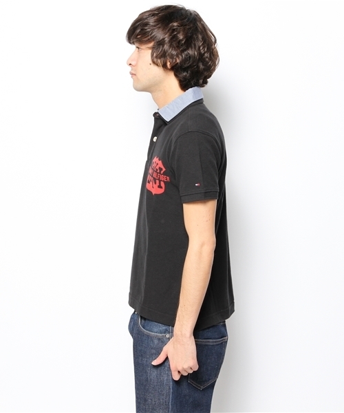 TOMMY HILFIGER（トミーヒルフィガー）の「13SS-MALDEN POLO（ポロシャツ・メンズ・ホワイト/ブラック・XX-LARGE/X-LARGE/LARGE/MEDIUM/SMALL）」の3枚目の写真