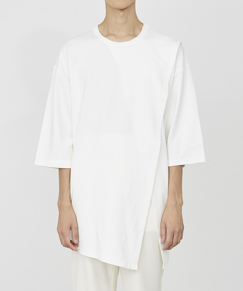 JUHA(ユハ)の「WRAP OVER TEE(Tシャツ/カットソー)」|ホワイト
