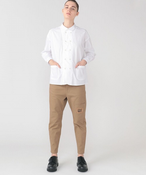 FRAPBOIS(フラボア)の「コックシャツ(シャツ/ブラウス・レディース・ホワイト/ネイビー・1/2)」の15枚目の写真
