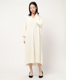 AMERICAN HOLIC | Vネックドルマンニットワンピース ＊(ワンピース)