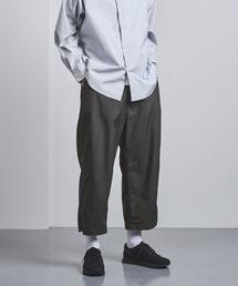 EN ROUTE アンルート 日本製 ポリエステルツイル2プリーツパンツ