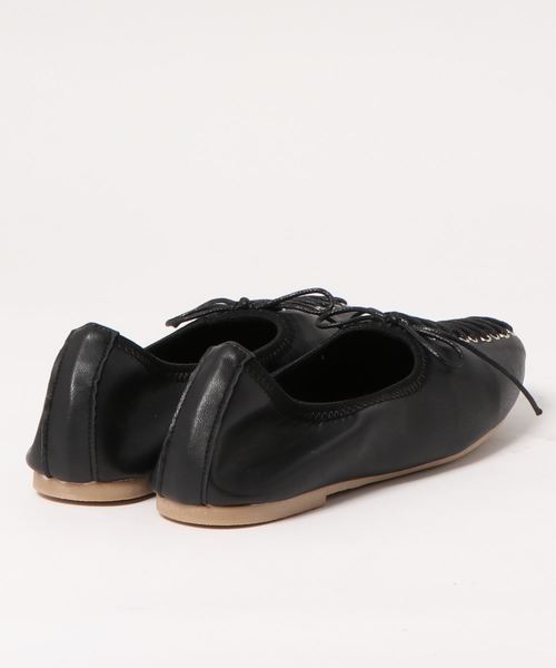 KOBE LETTUCE（コウベレタス）の「レースアップギャザーフラットパンプス（パンプス・レディース・ホワイト/ブラック/その他/シルバー/ミント・L/S/M/LL）」の7枚目の写真