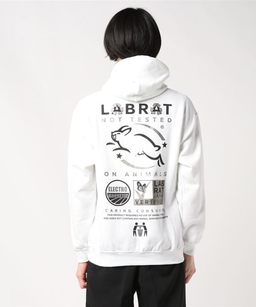 LABRAT パーカー メンズ LABRAT - ラブラット 千代の富士 長袖 スウェットパーカー M ブラック