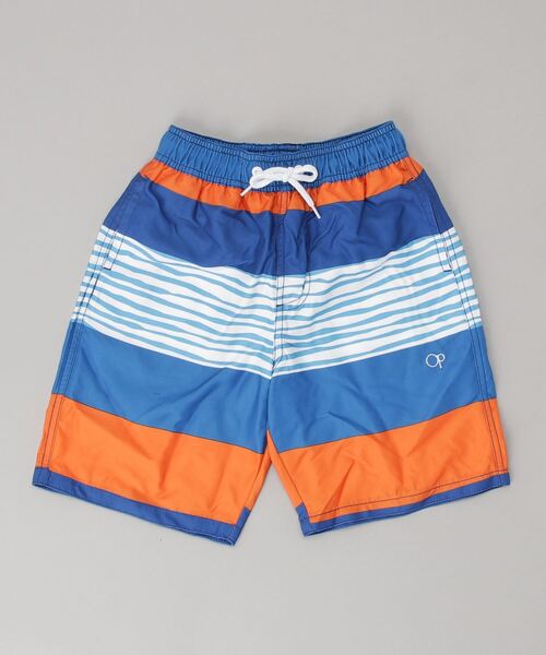 Ocean Pacific(オーシャンパシフィック)の「OP/オーピー キッズビーチトランクス水着 560400(水着・キッズ・ブラック/ネイビー・110cm/100cm/120cm/130cm/140cm/150cm/160cm)」の2枚目の写真
