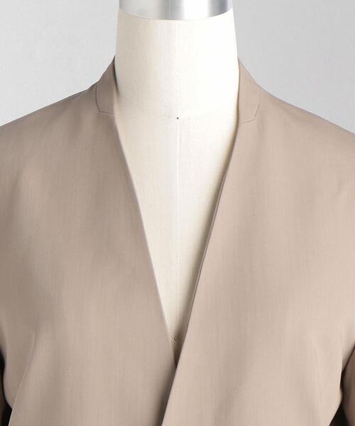美品 ロエフ LOEFF ギャバ ノーカラー ジャケット LOEFF（ロエフ）の「＜LOEFF（ロエフ）＞ ギャバ ノーカラー