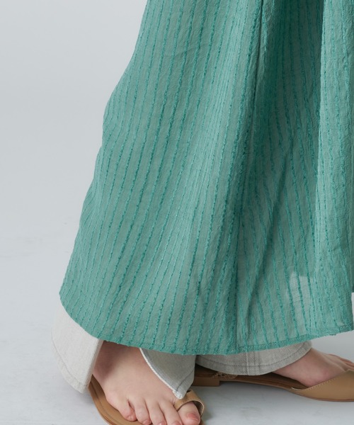 mystic（ミスティック）の「シアーストライプバックシャンワンピース（ワンピース・レディース・ホワイト/ネイビー/グリーン・FREE）」の11枚目の写真