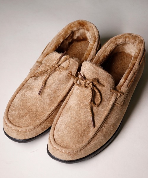 AAA+（サンエープラス）の「AAA+ PUレザー エコファーモカシンシューズ（モカシン/デッキシューズ・メンズ・ブラウン/グレー/ベージュ/ブラック・39/43/44/41/40/42）」の4枚目の写真