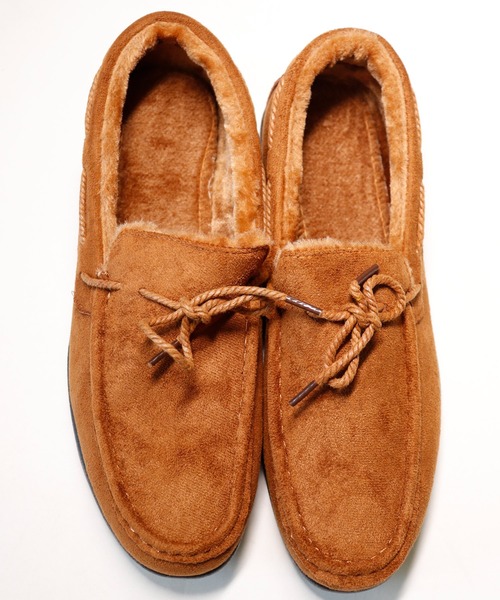 AAA+（サンエープラス）の「AAA+ PUレザー エコファーモカシンシューズ（モカシン/デッキシューズ・メンズ・ブラウン/グレー/ベージュ/ブラック・39/43/44/41/40/42）」の8枚目の写真