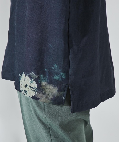 UNITED TOKYO 21ss フラワーオープンカラーシャツ 黒 緑 UNITED TOKYO（ユナイテッドトウキョウ）の「フラワーオープン