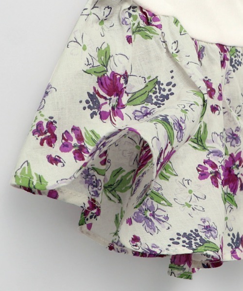 BRANSHES(ブランシェス)の「花柄切替タンクトップ(タンクトップ・キッズ・ネイビー/オフホワイト・120cm/100cm/150cm/110cm/140cm/90cm/130cm)」の6枚目の写真