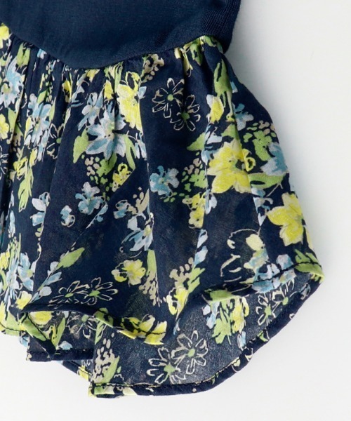 BRANSHES(ブランシェス)の「花柄切替タンクトップ(タンクトップ・キッズ・ネイビー/オフホワイト・120cm/100cm/150cm/110cm/140cm/90cm/130cm)」の11枚目の写真