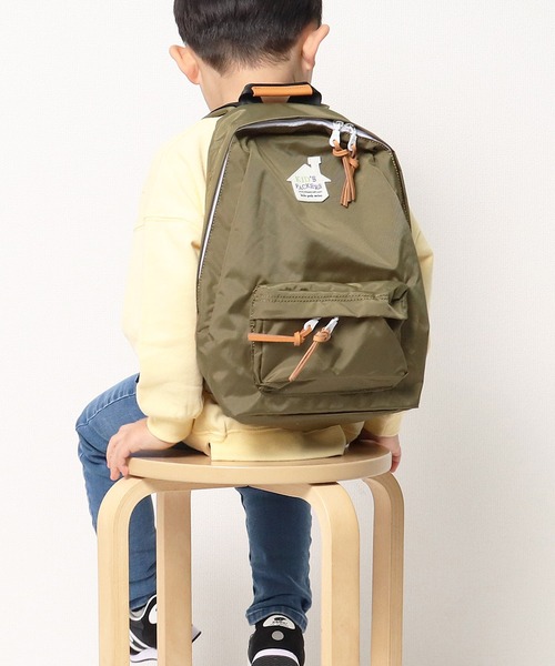 FREDRIK PACKERS（フレドリックパッカーズ）の「∴【 FREDRIK PACKERS / フレドリックパッカーズ 】 KIDS DAY PACK‥（バックパック/リュック・キッズ・ネイビー/レッド/オリーブ/ピンク/イエロー/ブルー・FREE）」の2枚目の写真