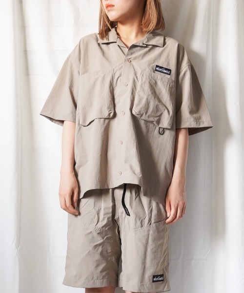 WILD THINGS(ワイルドシングス)の「/WILD THINGS/S/S CAMP SHIRT(シャツ/ブラウス・レディース・ブラック/グレー系その他/マスタード/マルチ・SMALL/MEDIUM/LARGE/X-LARGE)」の3枚目の写真