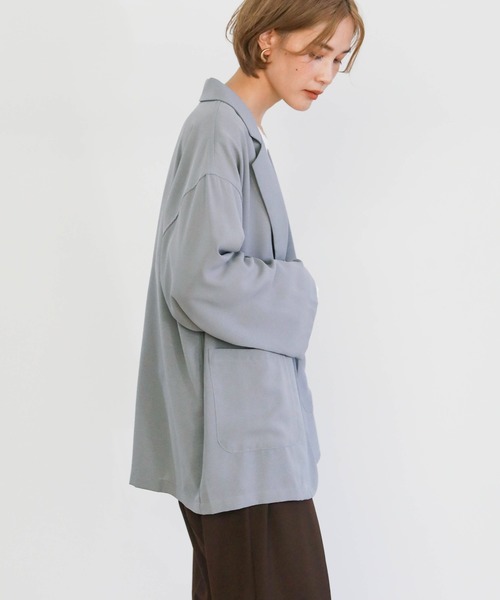 select MOCA（セレクトモカ）の「2021 SS テーラードジャケット（テーラードジャケット・レディース・ブラック/ブラウン/サックスブルー/ネイビー/アイボリー/ミント・FREE）」の15枚目の写真