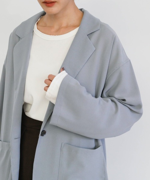 select MOCA（セレクトモカ）の「2021 SS テーラードジャケット（テーラードジャケット・レディース・ブラック/ブラウン/サックスブルー/ネイビー/アイボリー/ミント・FREE）」の16枚目の写真