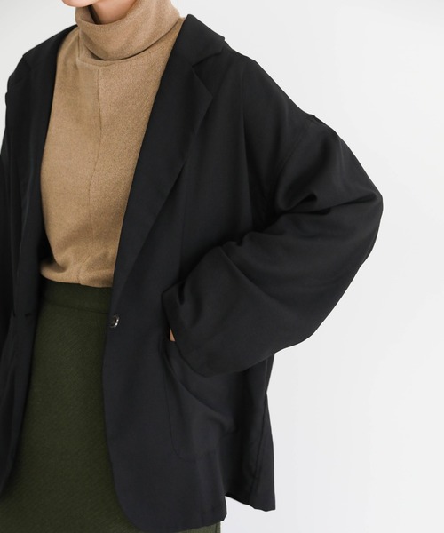 select MOCA（セレクトモカ）の「2021 SS テーラードジャケット（テーラードジャケット・レディース・ブラック/ブラウン/サックスブルー/ネイビー/アイボリー/ミント・FREE）」の10枚目の写真