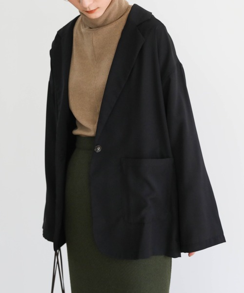 select MOCA（セレクトモカ）の「2021 SS テーラードジャケット（テーラードジャケット・レディース・ブラック/ブラウン/サックスブルー/ネイビー/アイボリー/ミント・FREE）」の11枚目の写真