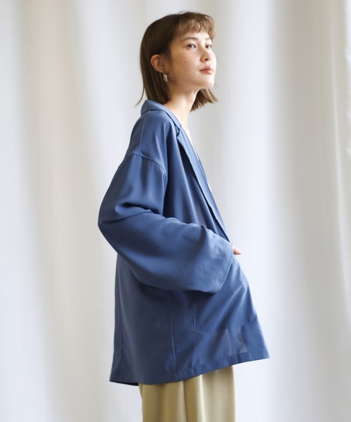 select MOCA（セレクトモカ）の「2021 SS テーラードジャケット（テーラードジャケット・レディース・ブラック/ブラウン/サックスブルー/ネイビー/アイボリー/ミント・FREE）」の22枚目の写真