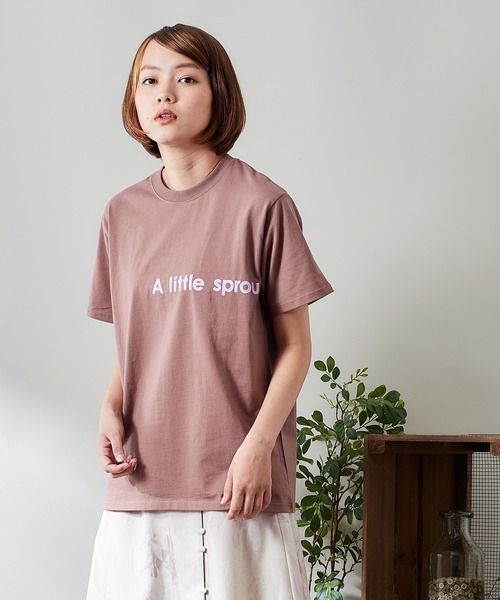 cepo(セポ)の「レタリングサイドプリントTee(Tシャツ/カットソー・レディース・ピンク/パープル/ブラック/ブラウン・M)」の1枚目の写真
