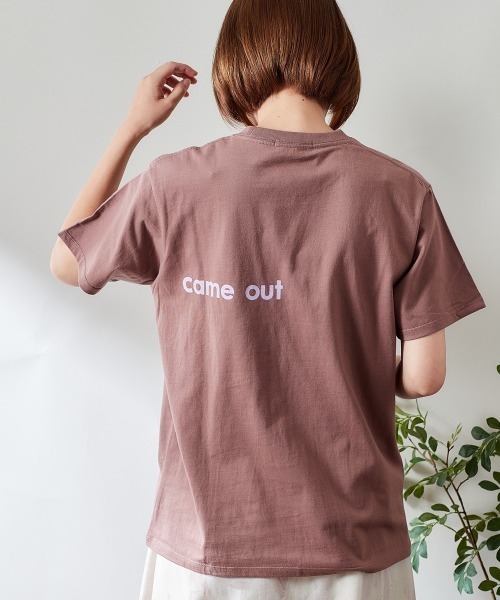 cepo(セポ)の「レタリングサイドプリントTee(Tシャツ/カットソー・レディース・ピンク/パープル/ブラック/ブラウン・M)」の7枚目の写真