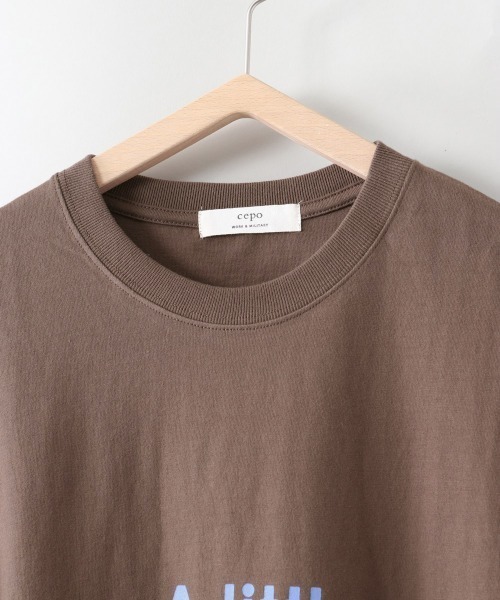 cepo(セポ)の「レタリングサイドプリントTee(Tシャツ/カットソー・レディース・ピンク/パープル/ブラック/ブラウン・M)」の18枚目の写真