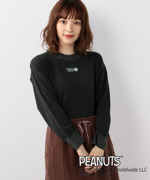 ピーナッツ Peanuts スヌーピーボーダーニット ニット セーター Peanuts ピーナッツ のファッション通販 Zozotown