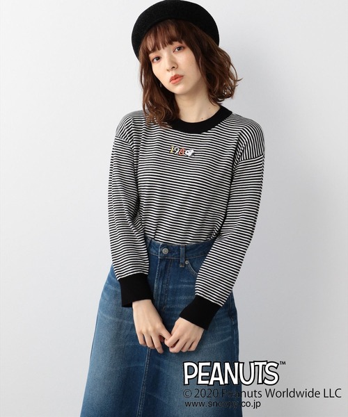 セール ピーナッツ Peanuts スヌーピーボーダーニット ニット セーター Peanuts ピーナッツ のファッション通販 Zozotown