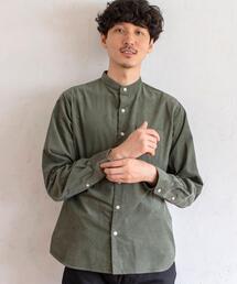 coen | テキサスコットンコーデュロイバンドカラーシャツ(シャツ/ブラウス)