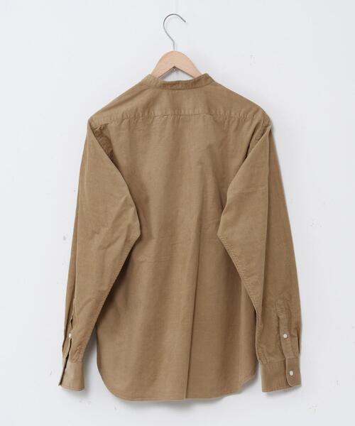 coen（コーエン）の「テキサスコットンコーデュロイバンドカラーシャツ（シャツ/ブラウス・メンズ・オリーブ/ベージュ/ネイビー・LARGE/MEDIUM/SMALL/X-LARGE）」の16枚目の写真