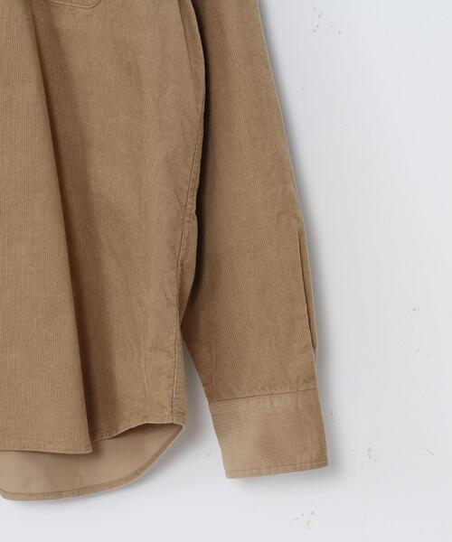 coen（コーエン）の「テキサスコットンコーデュロイバンドカラーシャツ（シャツ/ブラウス・メンズ・オリーブ/ベージュ/ネイビー・LARGE/MEDIUM/SMALL/X-LARGE）」の7枚目の写真