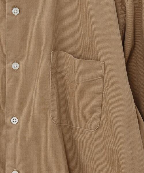 coen（コーエン）の「テキサスコットンコーデュロイバンドカラーシャツ（シャツ/ブラウス・メンズ・オリーブ/ベージュ/ネイビー・LARGE/MEDIUM/SMALL/X-LARGE）」の8枚目の写真
