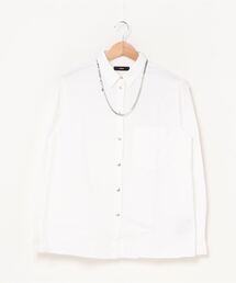 DIESEL | レディース シャツ ネックレス付きレギュラーフィットシャツ(シャツ/ブラウス)