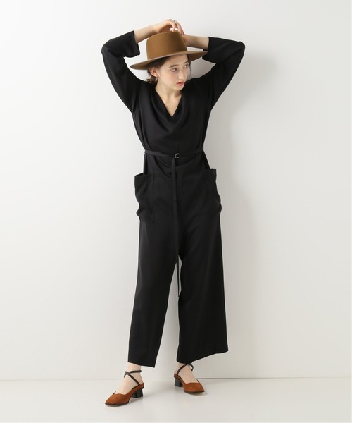 Vネックオールインワン つなぎ オールインワン Noble ノーブル のファッション