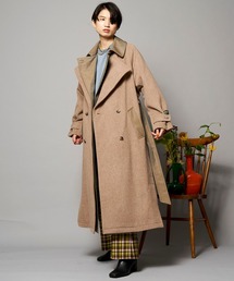 MAISON SPECIAL♡サイドスリットオーバーケープコート MAISON SPECIAL（メゾンスペシャル）の「2WAYツイードサイド