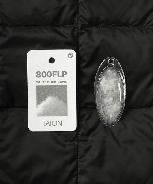 TAION（タイオン）の「【TAION/タイオン】キルティング クルーネック ダウンジャケット /インナーダウンクルーネックブルゾン（ブルゾン・レディース・ベージュ/ネイビー/オフホワイト/ブラック/カーキ/ダークオリーブ/グレー/チャコールグレー/オリーブ・XL/M/L/XXL）」の19枚目の写真