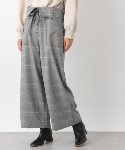 LEPSIM(レプシィム)の「アレンジチェックサロペット 922211(サロペット/オーバーオール・レディース・チャコールグレー/ブラウン/グレー・MEDIUM/LARGE)」の7枚目の写真