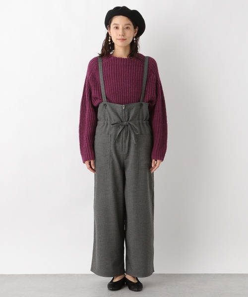 LEPSIM(レプシィム)の「アレンジチェックサロペット 922211(サロペット/オーバーオール・レディース・チャコールグレー/ブラウン/グレー・MEDIUM/LARGE)」の9枚目の写真