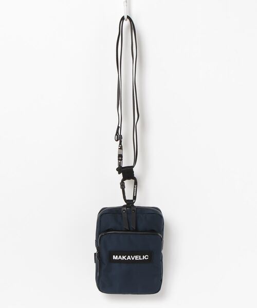 MAKAVELIC(マキャベリック)の「【MAKAVELIC】TRUCKS CROSS-TIE POUCH BAG(ボディバッグ/ウエストポーチ・メンズ・ネイビー/オレンジ・FREE)」の2枚目の写真