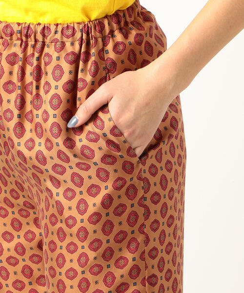 新品 EDITION SILK PRINT スリーピングイージーパンツ EDITION（エディション）の「SILK PRINT FABRIC スリーピング