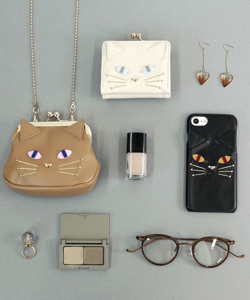 ACCOMMODE（アコモデ）の「サムキャットiPhoneケース 6-8/SE対応（スマホケース/カバー・レディース・ブラック/ベージュ/アイボリー・FREE）」の7枚目の写真