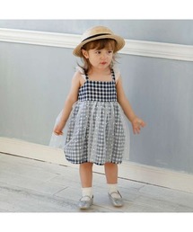 10mois | 10moisギンガムチェックdotチュールキャミドレス(その他ベビーウェア)
