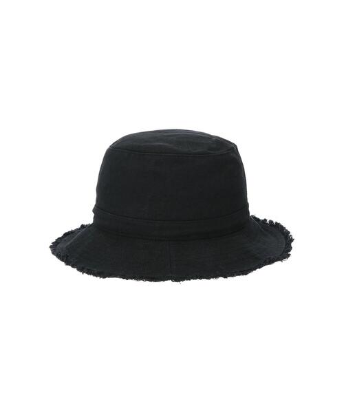 koe（コエ）の「RUBEN フリンジバケットハット（ハット・レディース・ホワイト/ブラック・FREE）」の4枚目の写真