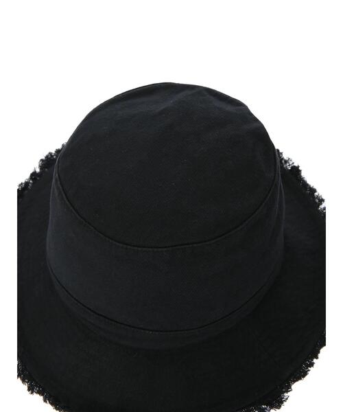 koe（コエ）の「RUBEN フリンジバケットハット（ハット・レディース・ホワイト/ブラック・FREE）」の6枚目の写真