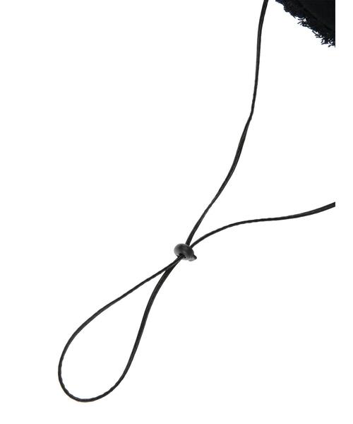 koe（コエ）の「RUBEN フリンジバケットハット（ハット・レディース・ホワイト/ブラック・FREE）」の8枚目の写真