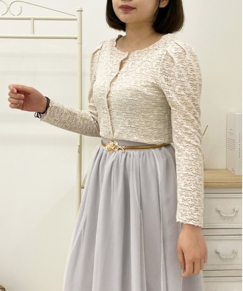 apres jour（アプレジュール）の「レースシャーリングトップス【ZOZOTOWN限定アイテム】（シャツ/ブラウス・レディース・ミント/アイボリー/ライトベージュ・フリー/X-LARGE）」の13枚目の写真