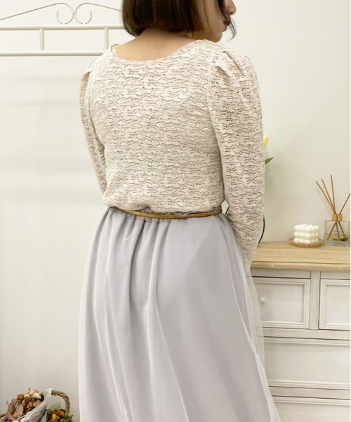 apres jour（アプレジュール）の「レースシャーリングトップス【ZOZOTOWN限定アイテム】（シャツ/ブラウス・レディース・ミント/アイボリー/ライトベージュ・フリー/X-LARGE）」の14枚目の写真