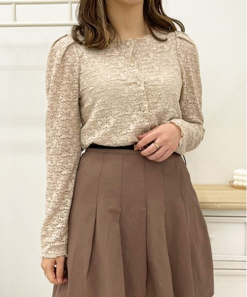 apres jour（アプレジュール）の「レースシャーリングトップス【ZOZOTOWN限定アイテム】（シャツ/ブラウス・レディース・ミント/アイボリー/ライトベージュ・フリー/X-LARGE）」の18枚目の写真