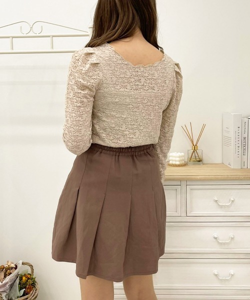 apres jour（アプレジュール）の「レースシャーリングトップス【ZOZOTOWN限定アイテム】（シャツ/ブラウス・レディース・ミント/アイボリー/ライトベージュ・フリー/X-LARGE）」の19枚目の写真