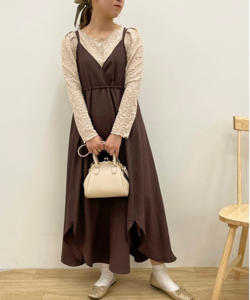 apres jour（アプレジュール）の「レースシャーリングトップス【ZOZOTOWN限定アイテム】（シャツ/ブラウス・レディース・ミント/アイボリー/ライトベージュ・フリー/X-LARGE）」の4枚目の写真