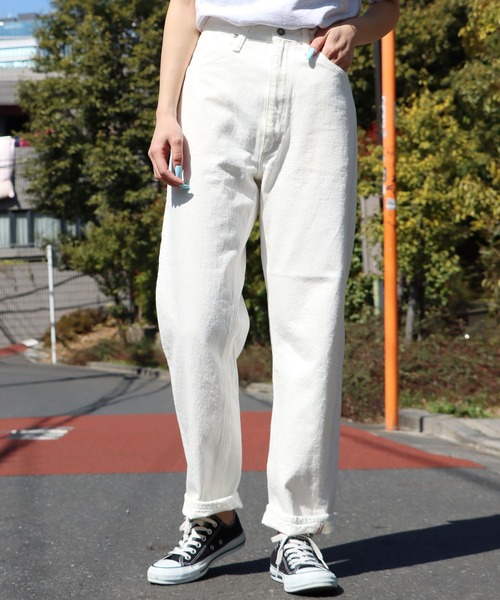 orSlow(オアスロウ)の「orSlow/オアスロウ HIGH WAIST DENIM PANTS デニムパンツ(デニムパンツ・レディース・ホワイト・1/2/3)」の1枚目の写真